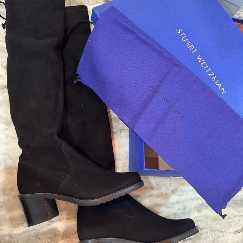 Stuart Weitzman Elegant Black Over-the-Knee Boots
